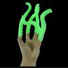 10pcs Green Glow Octopus Tentacle Finger Puppets Tentacle for Party Favors