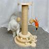 Pet Cat Toy Cat Scratcher Cat Turntable Funny Cat Stick Balls Durable Sisal Scratching Board Cat Supplies Cat Grab Column