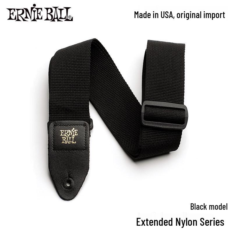 Универсальный ремень для гитары/баса Ernie Ball из бакелита - Удлиненный нейлоновый ремень через плечо