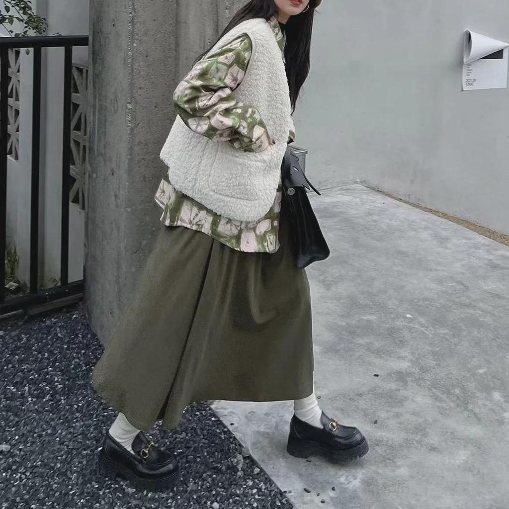 Женская узкая вельветовая юбка-миди в стиле ретро, эластичный пояс, выше колена, свободный крой, стиль весна/осень