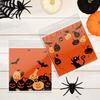 Self Adhesive Treat Bags 100 Pcs Small Halloween Bags Seal Clear Candy Dessert Snack Cookie Trick or Party Favors for Holiday Cute Cartoon Pouches