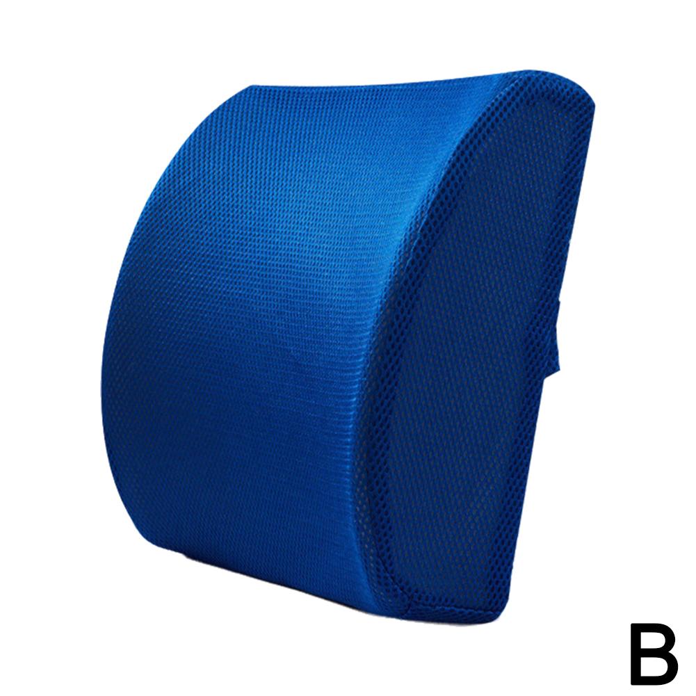 Поясничная поддержка для автомобиля Офисная подушка Поясничная подушка Медленно восстанавливающееся кресло EAFC 1 шт. Мягкая пена с памятью Сиденье автомобиля Зимние подушки Поясничная