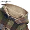 Teenie Weenie Kids Boys' 3-in-1 Wool Blend Plaid Hooded Coat