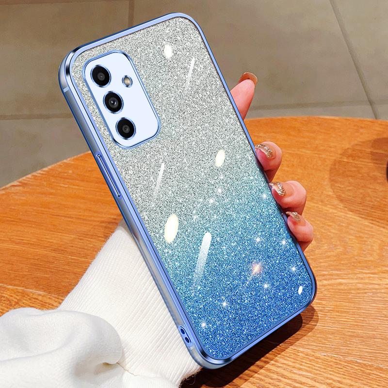 A04E A12 5G Роскошный Силиконовый Чехол с Блестками Для Samsung galaxy A15 54 A25 34 A35 A55 A05s A14 16 A53 A52 Ударопрочный Задний Чехол