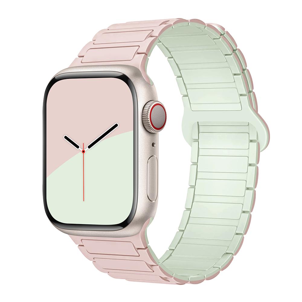 bands for Apple Watch strap 40mm 46mm 45mm 44mm 41mm 49mm Magnetic Silicone correas Bracelet iWatch Series 11 10 9 8 Se ultra2 3