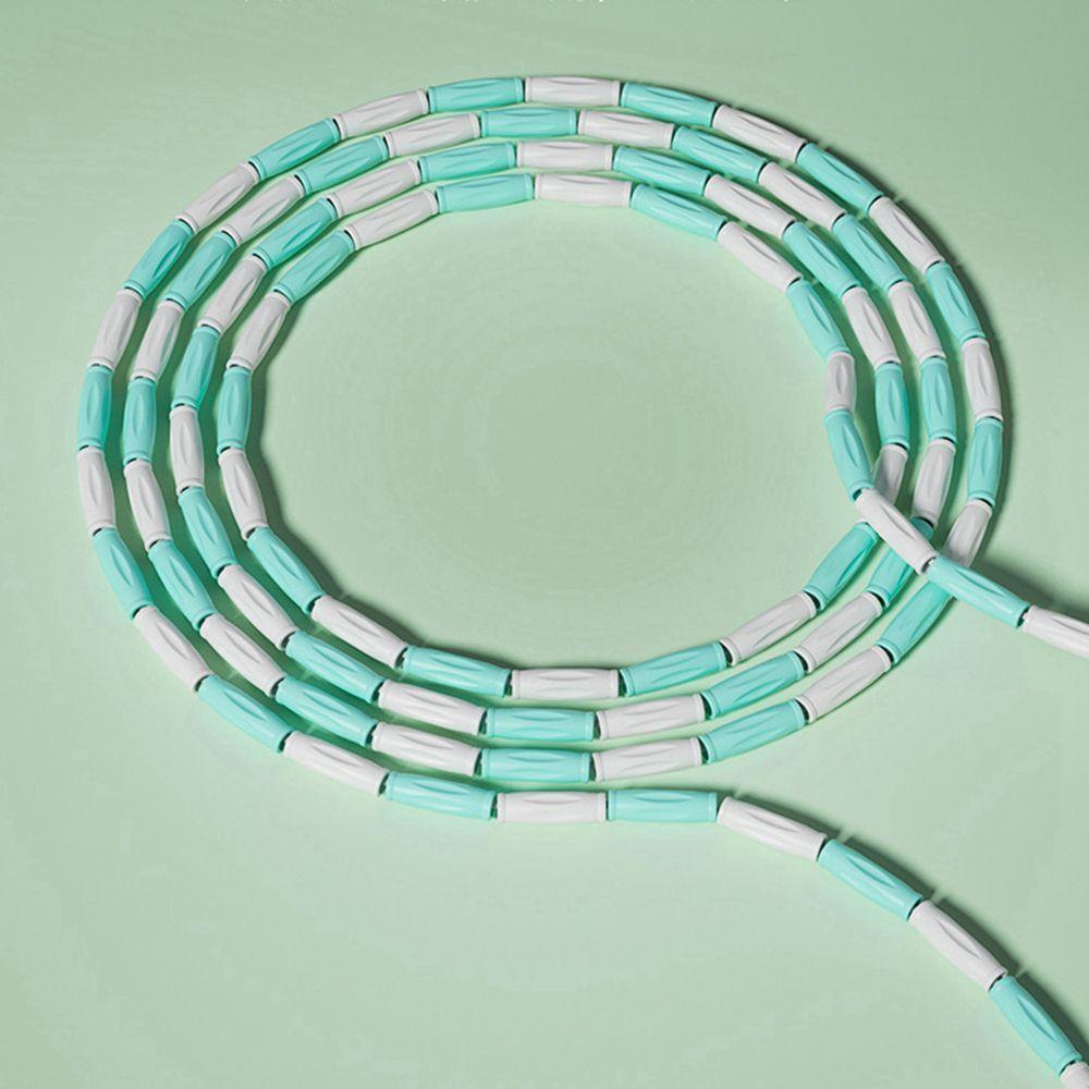 Оборудование Регулируемая сегментированная мягкая скакалка с бусинами Скакалка для прыжков Скакалка Фитнес-скакалка