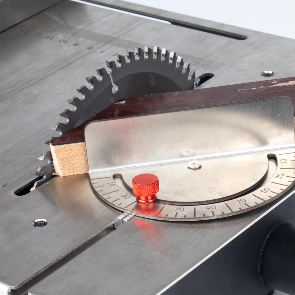 2500 Вт 340 мм * 280 мм Деревообрабатывающая декоративная настольная пила Недавно модернизированная столешница из нержавеющей стали с