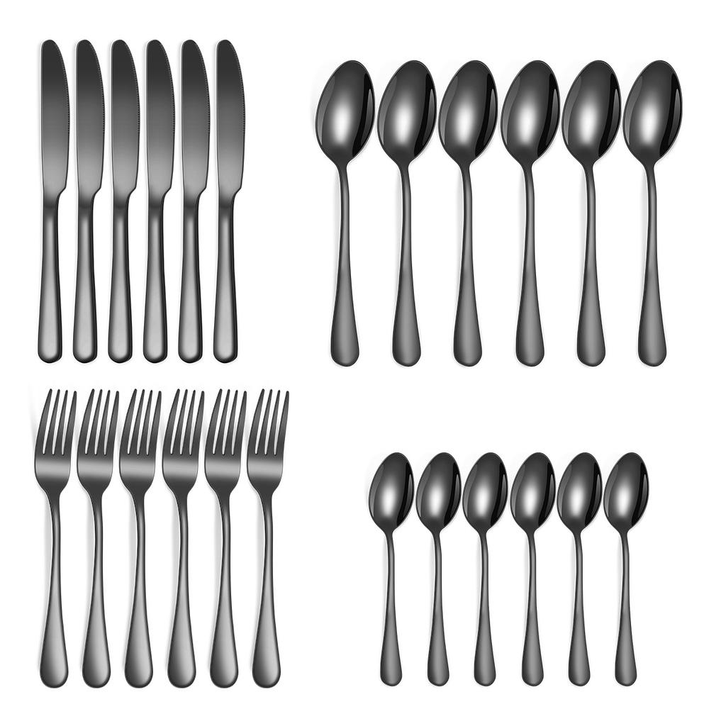 Популярная посуда из нержавеющей стали 1010, нож, вилка, набор ложек, набор из 24 предметов/набор из 16 предметов, посуда для западной кухни дешева