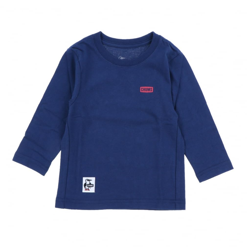Футболка Booby Logo Brushed Kids Navy [Chums] Детская футболка с длинными рукавами