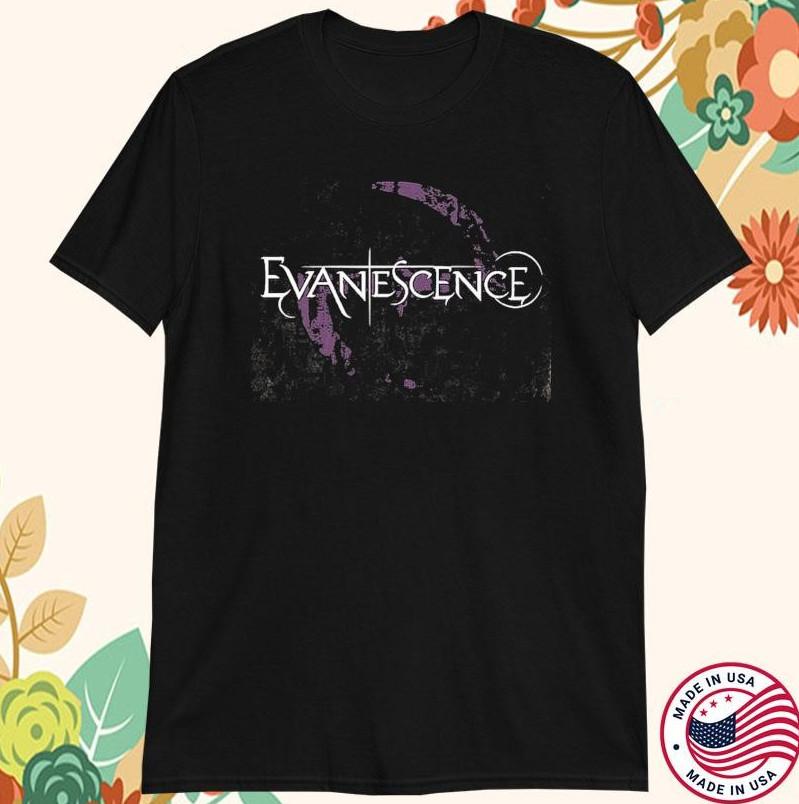 Футболка Evanescence с потертым логотипом, размеры S-5XL