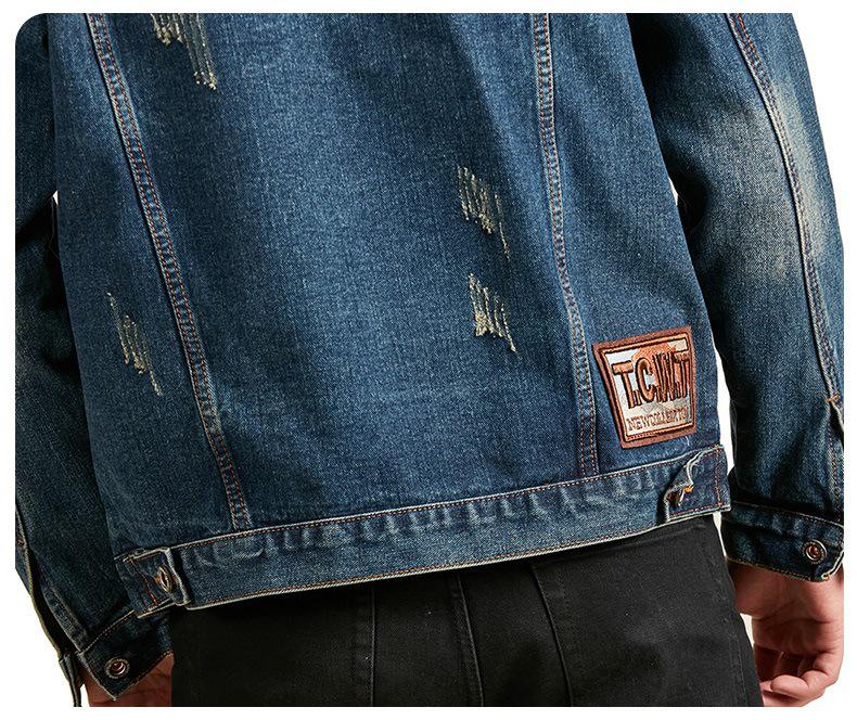 Xintang Menswear | 2025 Men's Trendy American Denim Jacket - Versatile Spring/Autumn Workwear, Casual Outerwear