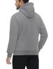 TACVASEN Warm Windproof Thick Crew Solid Casual Light Size M Men's Sweatshirt, Neck, Color, Cotton, Gray,