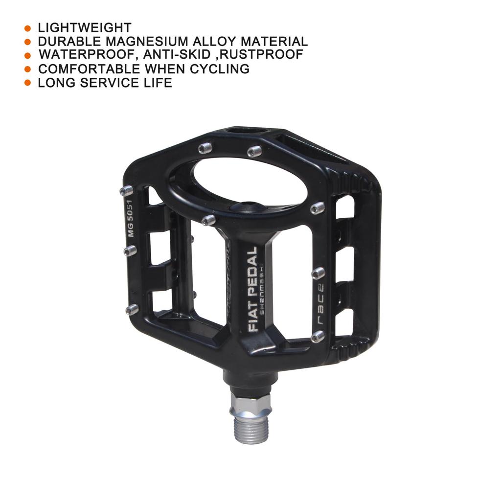 UPANBIKE Ось велосипеда Высокая Большая Плоская Магниевый сплав для горных велосипедов и дорожных велосипедов Педали, 9/16" Подшипник, Прочность, Нескользящие, Платформа,