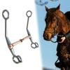 Horse Ring Bit Snaffle H Shape Practical Sturdy Harness Easy To Use Equestrian Supplies Full