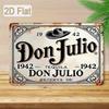 Винтажная жестяная табличка Don Julio Tequila Ретро настенный декор для домашнего бара кухни мужской комнаты 8x12 дюймов 20x30 см