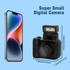 Mini Digital Camera Keychina Camera with1080P HD Video Recorder 1.44" Display Screen Micro Camera Flippable Flash Muliple Filers