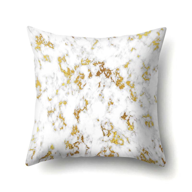 Polyester Pillow Case Automobile Decoration Home Printed Pillow Case Waist Cushion Cover Car Cushion Head Cushion Cover