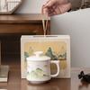 Ceramic tea cup Office personal tea cup mug with lid Water cup Corporate event souvenir