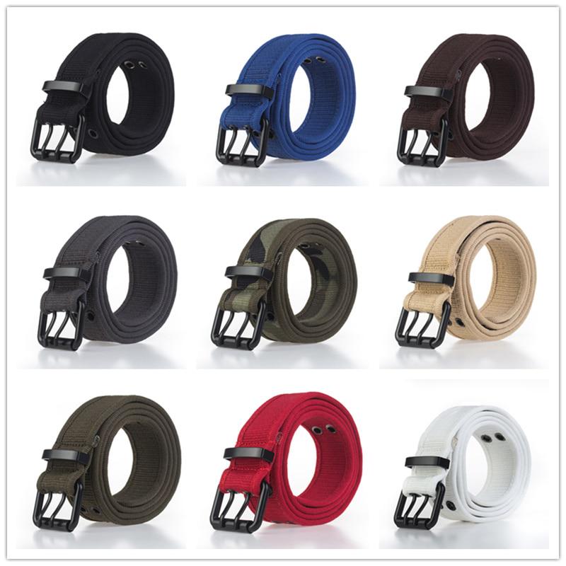 Мужской нейлоновый ремень с двойной пряжкой