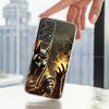 Anubis God Egyptian Phone Case For Samsung Ultra,FE,A30,71,51,S9,10,20,Lite, S22,23,21,PIus,Transparent, Silicone