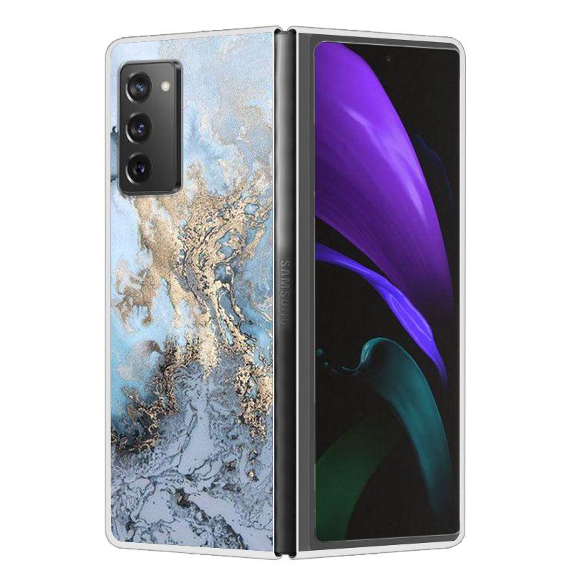 Крутой чехол для Samsung Z Fold 6 5 4 3 Чехол Жесткая прозрачная пластиковая крышка для Samsung Galaxy Z Fold 2 5 6 Чехол для телефона Funda ZFold2 Coque