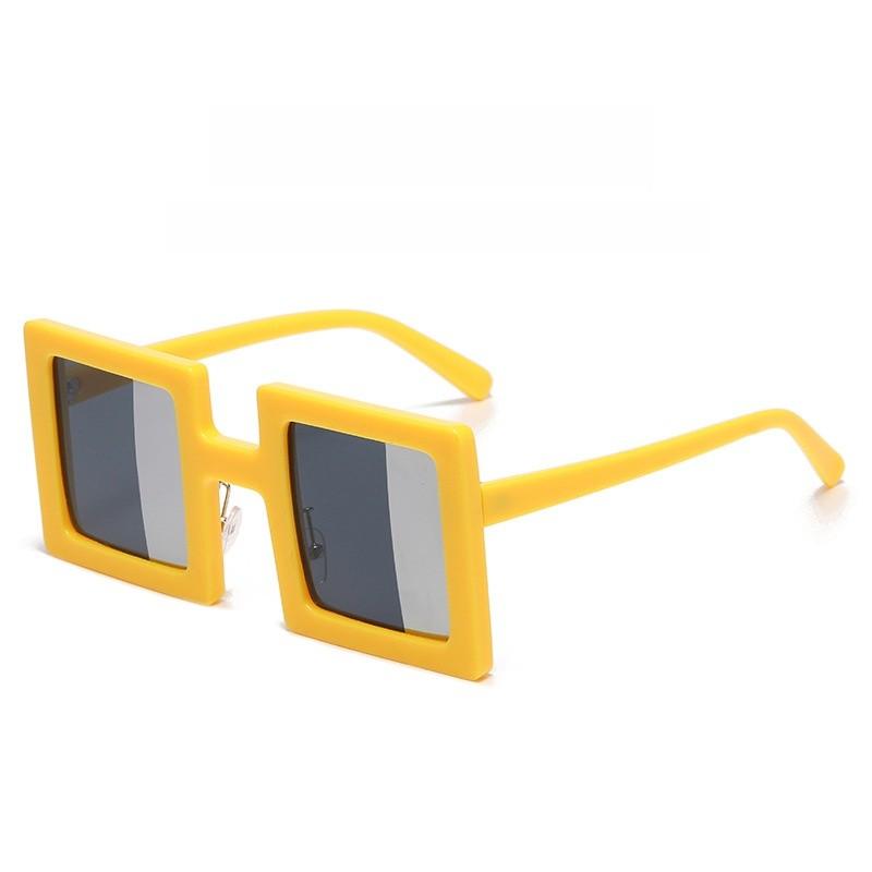 Modern Square Eyewear With Pc Frame And Colorful Silver Lenses For Casual Wear And Driving