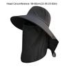 Simple Wide-Brimmed Shawl Mask Hat Solid Color Adjustable Picking Tea Hat Thin Polyester Sunshade Sun Hat Cycling