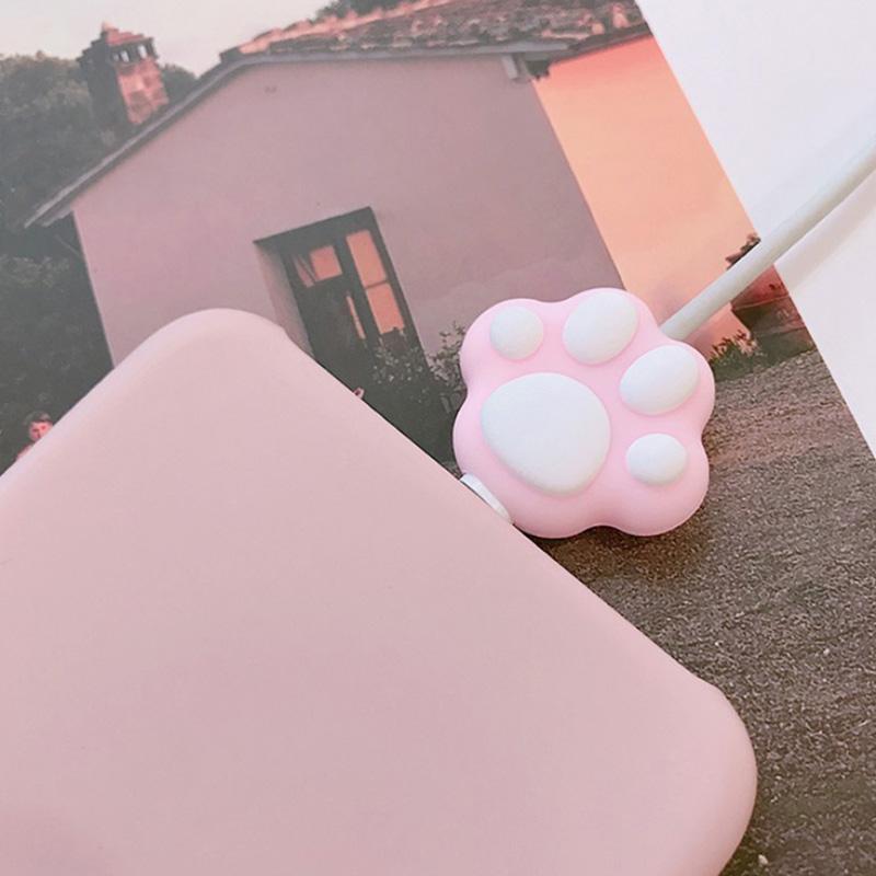 Милое зарядное устройство для укуса кабеля Usb, защитная пленка для силиконового кабеля, для зарядки