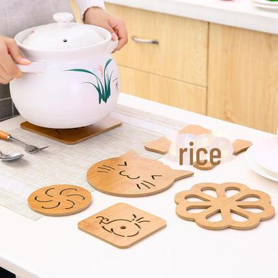 Нескользящая мультяшная деревянная подставка под горячее - Многофункциональная изоляционная подкладка