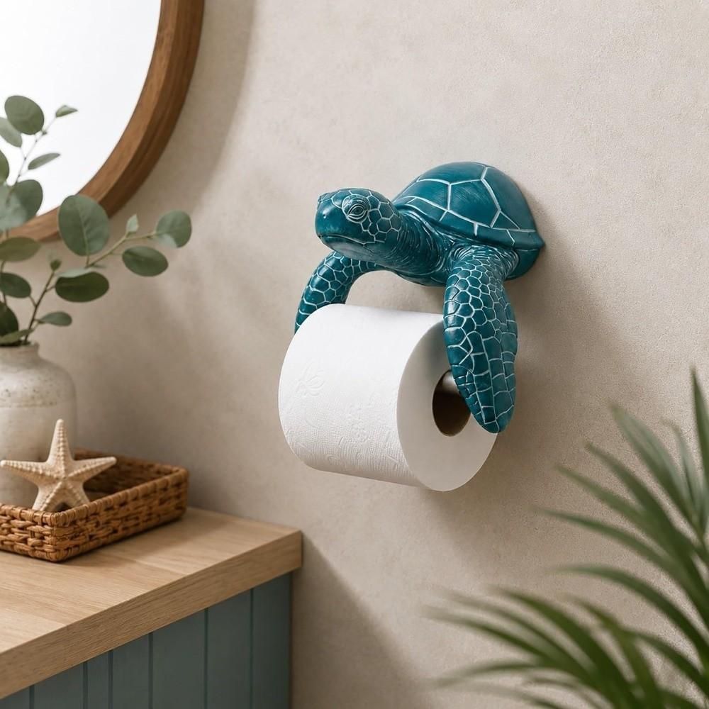 Shark Turtle Paper Towel Stand 3D Printed Toilet Tissue Rack Novelty Tissue Roll Holder Home