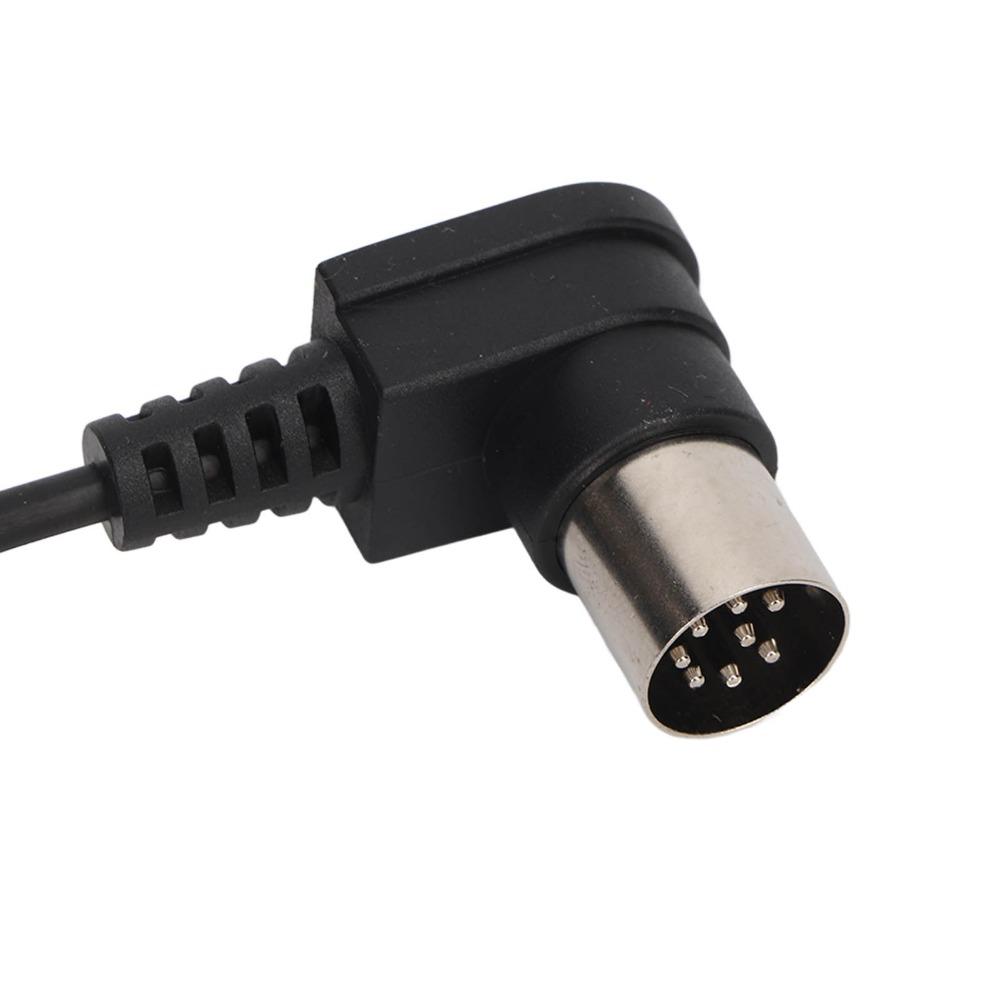 Plug and Play 90 Degree Elbow 3.5mm to DIN 8PIN Converter Cable Audio Equipment Connection