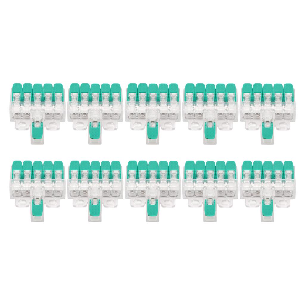 10 шт. 1 в 5 выходов электрический соединитель для сращивания проводов быстрый соединитель для сращивания проводов 41A 450V