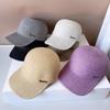 Original Simple Duck Cap Men's and Women's Sunscreen Straw Hat Fashion Solid Color Equestrian Hat Outdoor Travel Baseball Cap