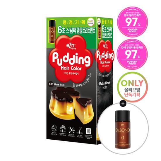 EZN Pudding Hair Color 1.0T Matte Black Special