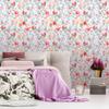 Акварельные обои с цветами, самоклеящиеся обои для гостиной, спальни, девушки (45см*300см)