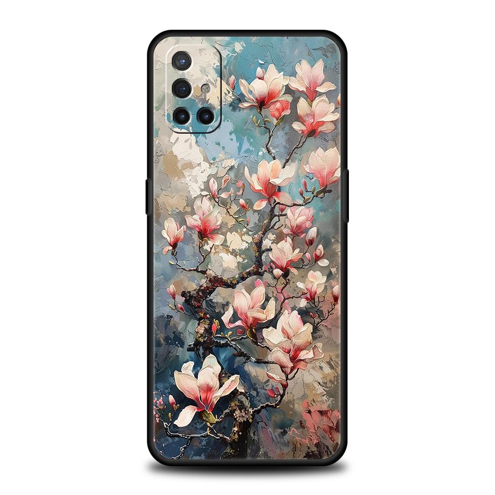 Чехол для телефона для OnePlus 13 12 11 10 9 Pro 9T 13R 12R 10R 9R 9RT 10T 8T 8 Nord 2T CE 2 3 5G N200 N30 Чехол Масляная живопись цветов