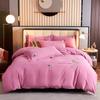 Легкий роскошный комплект постельного белья из четырех предметов из утолщенного хлопка, длинноволокнистый хлопок с вышивкой и начесом, пододеяльники