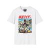 Vintage Kamen Rider Anime Print T-Shirt Men Women Retro Style Y2k Streetwear Short Sleeve Crew Neck Loose Fit Comfortable Tops