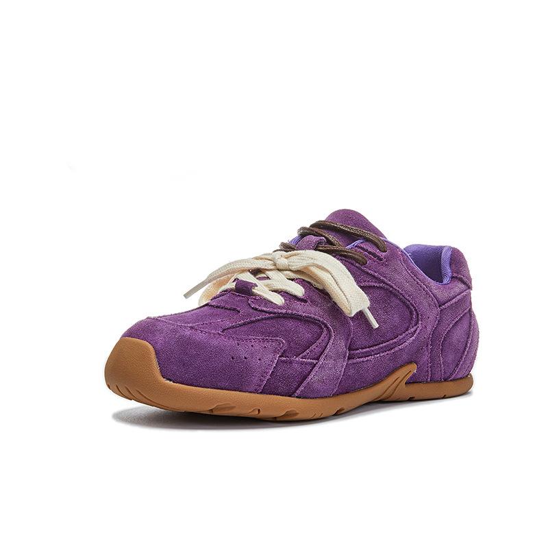 Осенняя новая обувь для женщин из натуральной кожи, повседневная спортивная обувь для девочек, плоская обувь для скейтбординга, модные удобные кроссовки на шнуровке