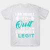 T Shirt Women I Am Unable To Quit As I Am Currently Too Legit Harajuku Print Kawaii Tshirt Summer Short Sleeve Female T-Shirt Top Tee