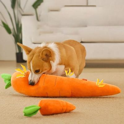 Игрушка для собак Selwhee Carrot Puppy Squeak, большая игрушка для собак