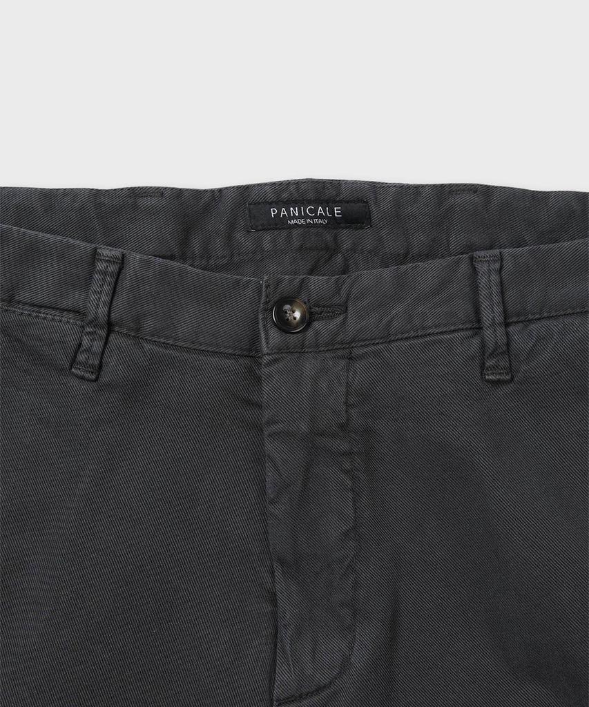 PANICALE Regular Slim Fit Dyed Chino Pants [Black]