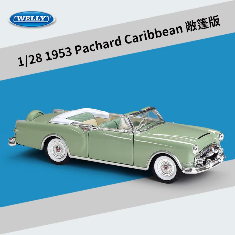 Велли 1:28 1953 Packard Caribbean Alloy Luxy Модель Автомобиля Литье под Давлением Металл Классические Старые Спортивные Транспортные Средства Коллекция Моделей Автомобилей Подарки для Детей
