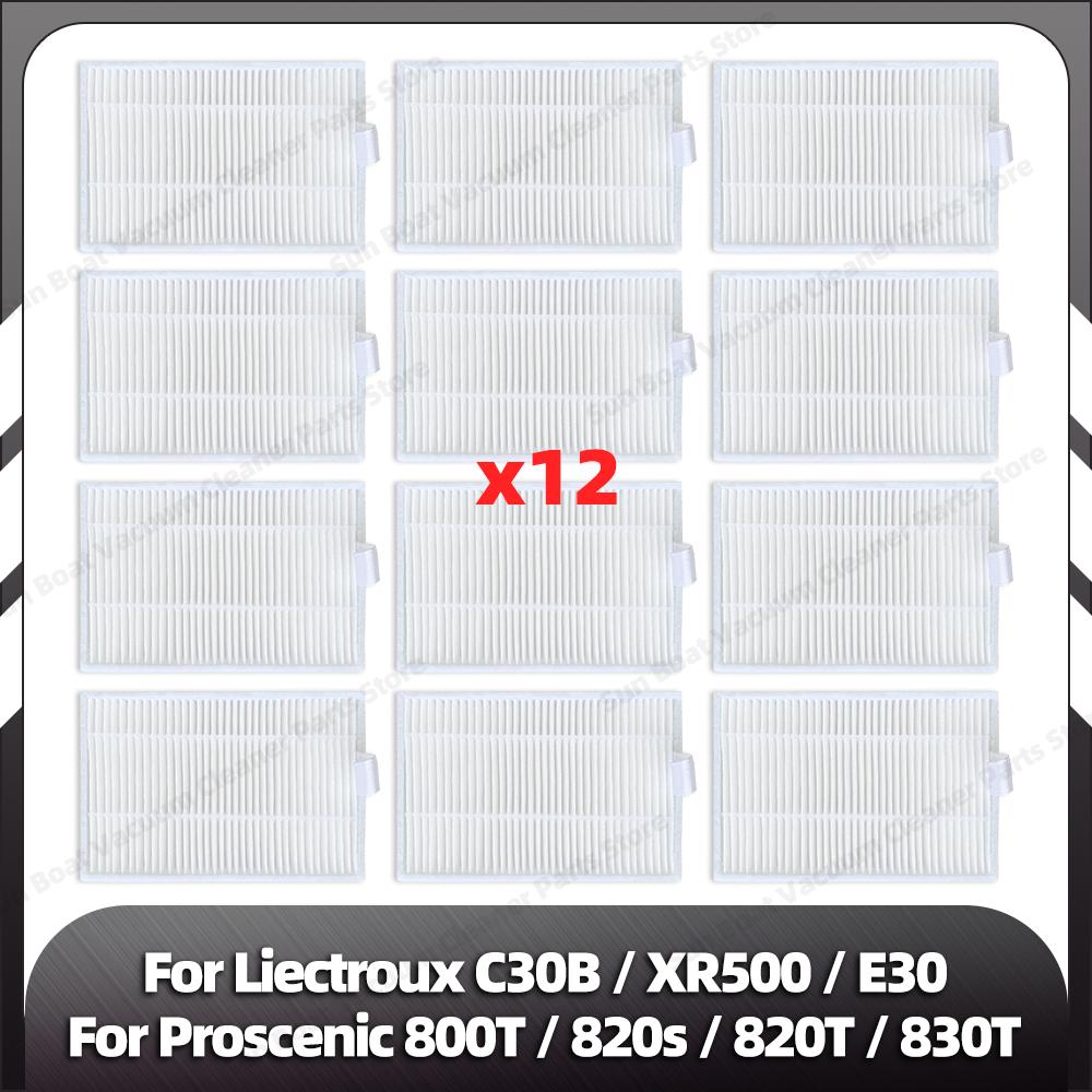 Совместимо с LIECTROUX C30B XR500 E30 Proscenic 800T 820S 820T 830T Robot VacuumMain Side Brush Hepa Filter Mop Rag Spare Part