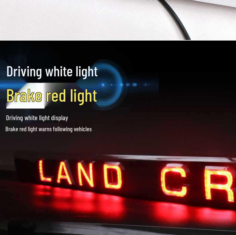 Светодиодная декоративная полоса на заднюю дверь с тормозными огнями для Land Cruiser 2008-2023