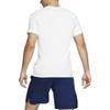 Nike T Shirts Men's White Crew Neck Moderate Straight Fit CK0455-100