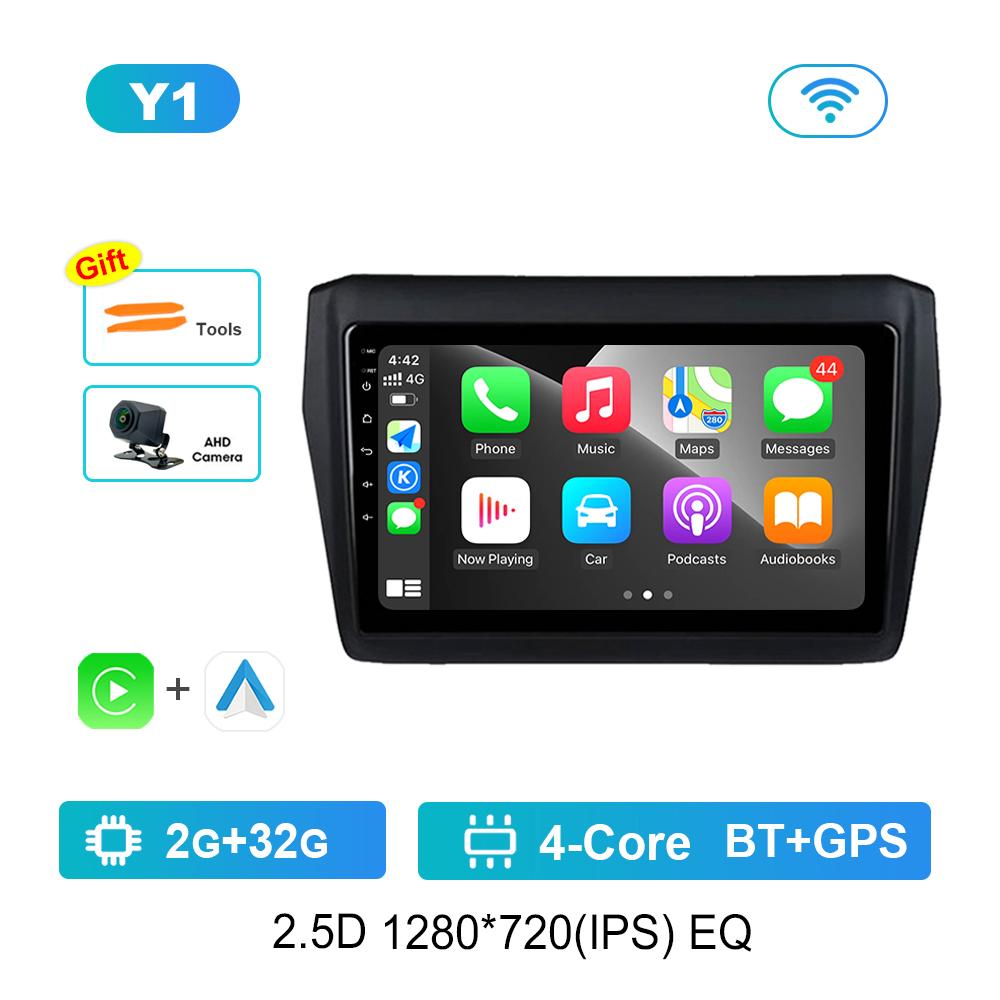 Android Car Radio Multimedia Video Player для Suzuki Swift 2017 2018 - 2019 GPS-навигация Bluetooth 4G WiFi GPS-навигация