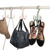 Storage Hook Cloth Rack Tie Holder Rotating Four-claw Hook Plastic Hanger Multifunction 4 Hook