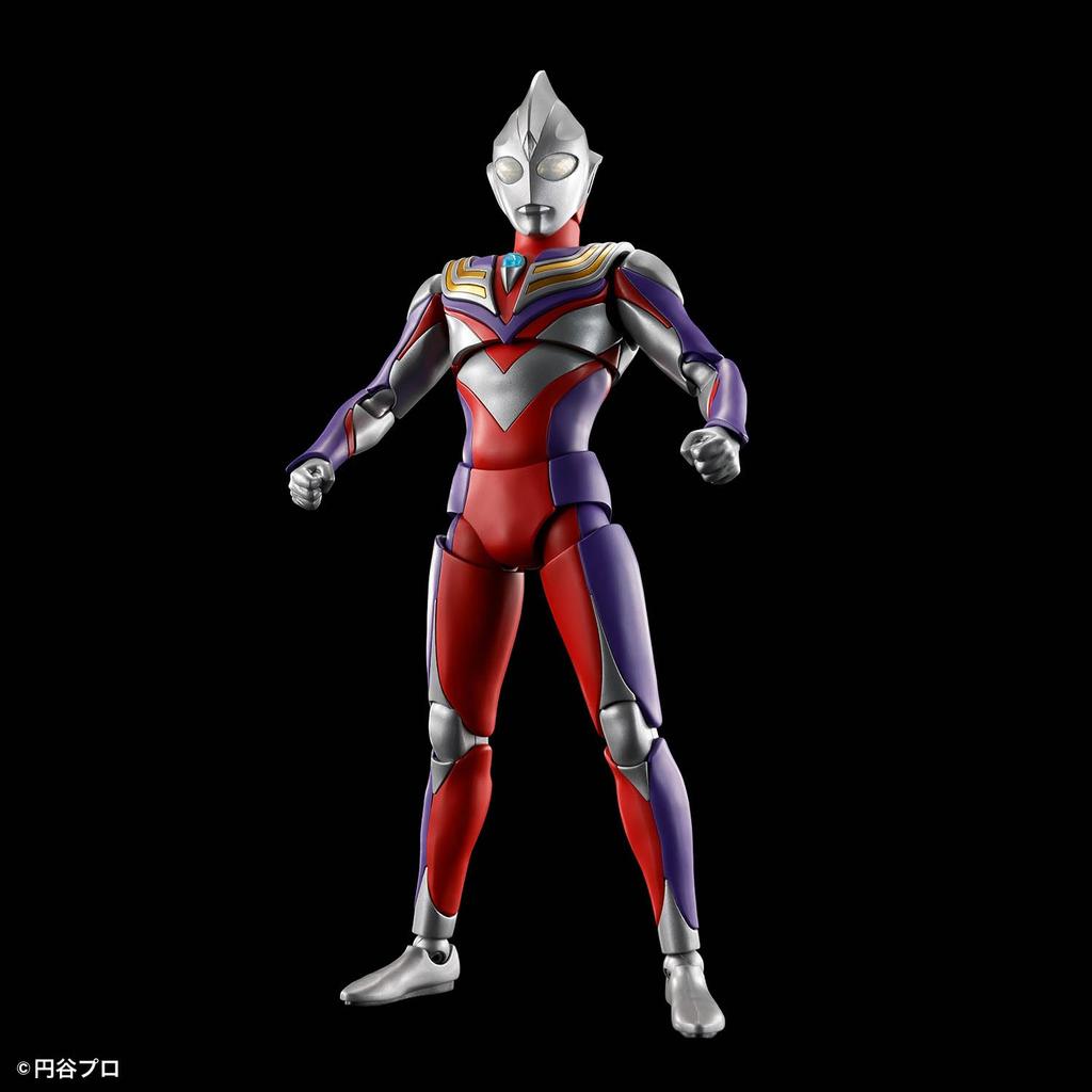 BANDAI SPIRITS Стандартная модель Ultraman Tiga из пластика, рост фигурки, многотипная, с цветовой кодировкой