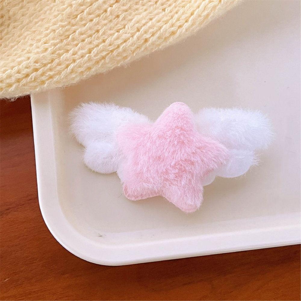 Украшения Плюшевые BB Заколки для волос Минималистский стиль Милые пушистые заколки Плюшевая звезда Заколка для волос Дамы